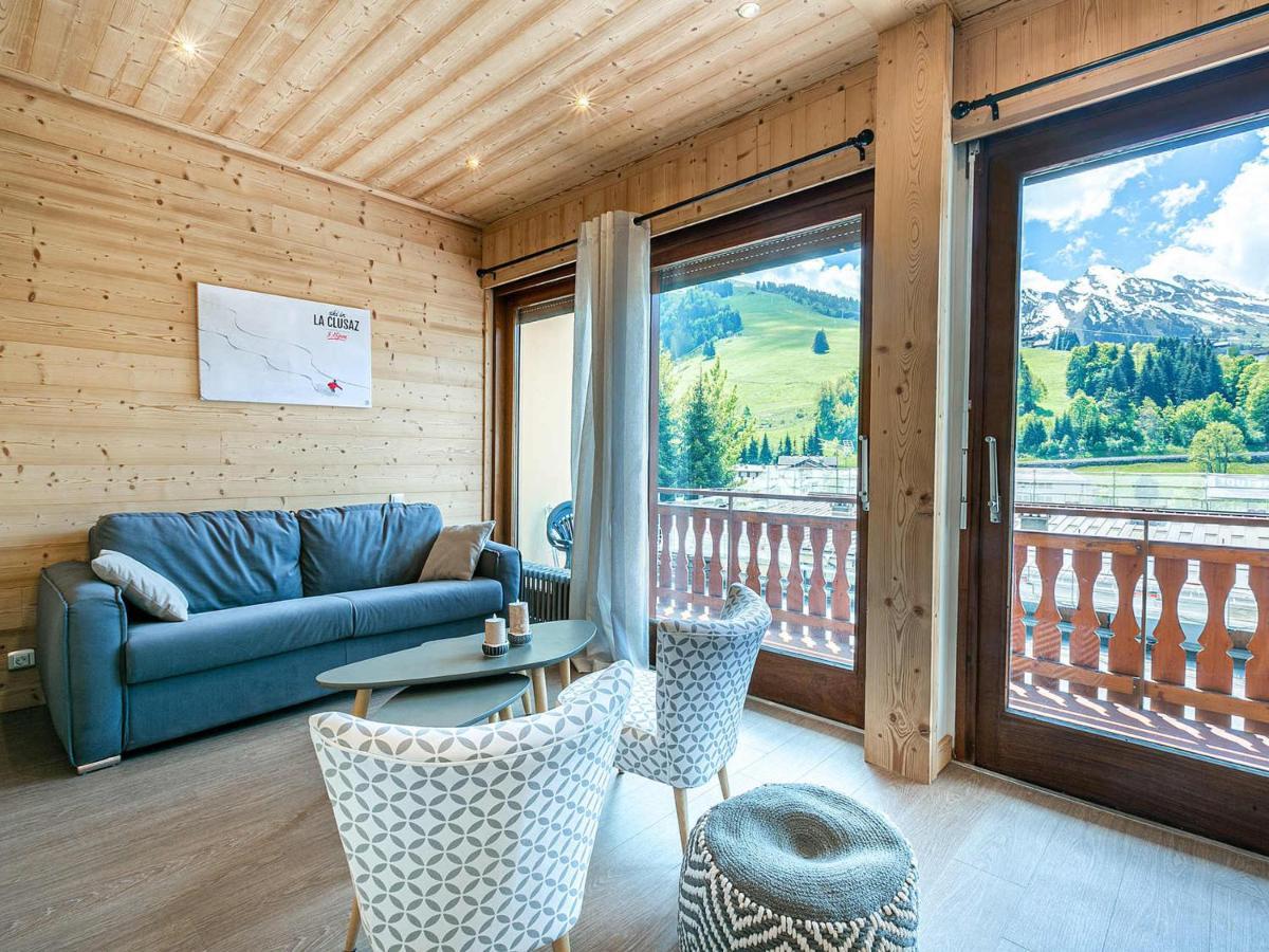 Grand Studio Cabine, Balcon, Parking, Centre La Clusaz - Fr-1-437-85 Exterior foto